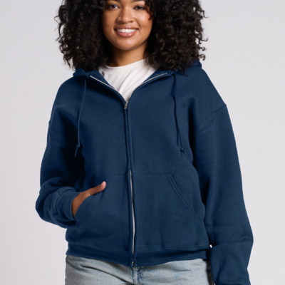 Jerzees Rugged Unisex Full Zip Hooded Sweatshirt Z12M Rugged Unisex Full Zip Hooded Sweatshirt Thumbnail
