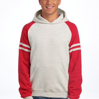 Jerzees Unisex NuBlend ® Varsity Colorblock Hooded Sweatshirt 97C Unisex NuBlend ® Varsity Colorblock Hooded Sweatshirt Thumbnail