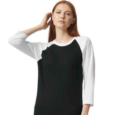 American Apparel AA ADT CVC RAGLN T AA2003CVC AA ADT CVC RAGLN T Thumbnail