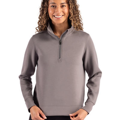 Cutter & Buck Roam Epic Versatility Recycled Womens Quarter Zip Pullover Thumbnail