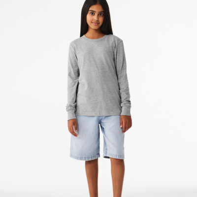 Youth Heather CVC Long Sleeve Tee Thumbnail