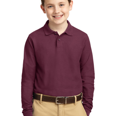 Port Authority Youth Long Sleeve Silk Touch Polo Y500LS Youth Long Sleeve Silk Touch Polo Thumbnail