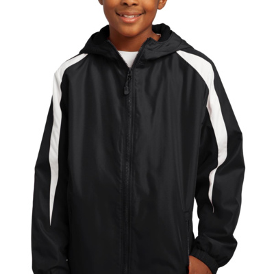 Sport Tek Youth Fleece Lined Colorblock Jacket YST81 Youth Fleece Lined Colorblock Jacket Thumbnail