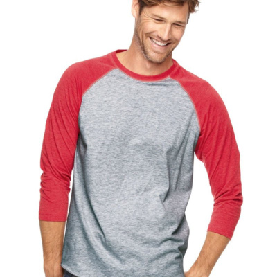 LAT Men's Baseball Fine Jersey Three-Quarter Sleeve Tee 6930 Men's Baseball Fine Jersey Three-Quarter Sleeve Tee Thumbnail