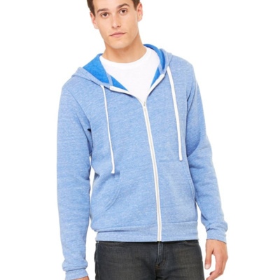 Bella + Canvas Unisex Triblend Sponge Fleece Full-Zip Hoodie Sweatshirt 3909 Unisex Triblend Sponge Fleece Full-Zip Hoodie Sweatshirt Thumbnail