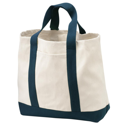 Port Authority Ideal Twill Two Tone Shopping Tote B400 Ideal Twill Two Tone Shopping Tote Thumbnail
