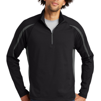 Sport Tek Sport Wick ® Stretch 1/4 Zip Colorblock Pullover ST851 Sport Wick ® Stretch 1/4 Zip Colorblock Pullover Thumbnail