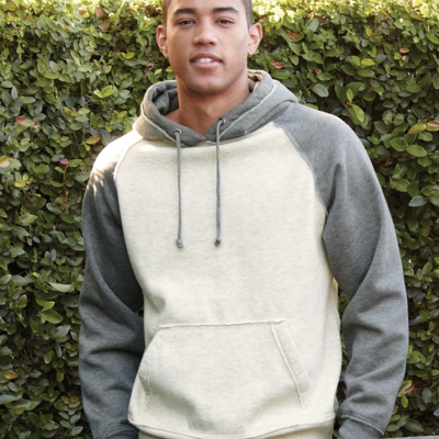 J. America Men's Vintage Heather Hooded Sweatshirt 8885 Men's Vintage Heather Hooded Sweatshirt Thumbnail