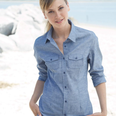 Burnside Women's Chambray Shirt 5255 Women's Chambray Shirt Thumbnail