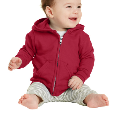 Port & Company Infant Core Fleece Full Zip Hooded Sweatshirt CAR78IZH Infant Core Fleece Full Zip Hooded Sweatshirt Thumbnail