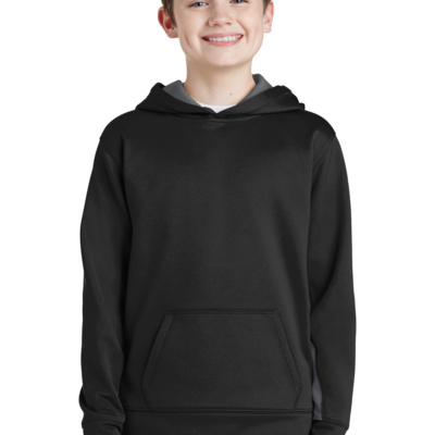 Youth Sport Wick ® Fleece Colorblock Hooded Pullover Thumbnail