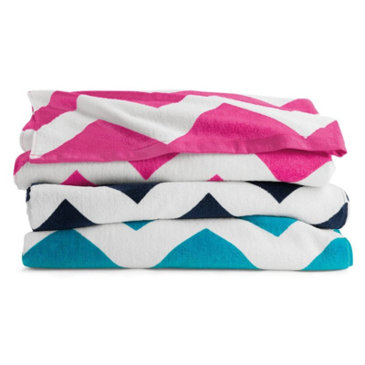 Carmel Towel Company Chevron Velour Beach Towel C3060X Chevron Velour Beach Towel Thumbnail