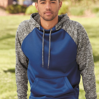 J. America Men's Colorblocked Cosmic Fleece Hooded Sweatshirt 8612 Men's Colorblocked Cosmic Fleece Hooded Sweatshirt Thumbnail