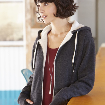 Independent Trading Co. Unisex Sherpa-Lined Hooded Sweatshirt EXP90SHZ Unisex Sherpa-Lined Hooded Sweatshirt Thumbnail