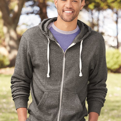 J. America Men's Triblend Full-Zip Hooded Sweatshirt 8872 Men's Triblend Full-Zip Hooded Sweatshirt Thumbnail