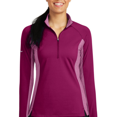 Sport Tek Women's Sport Wick ® Stretch Contrast 1/4 Zip Pullover LST854 Women's Sport Wick ® Stretch Contrast 1/4 Zip Pullover Thumbnail