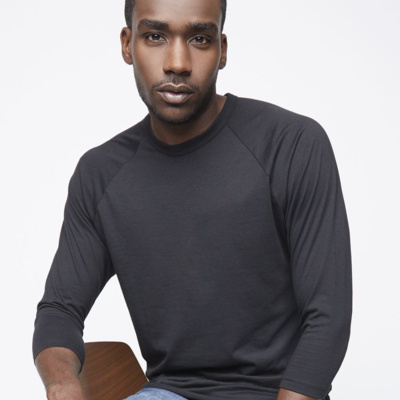 American Apparel Unisex 50/50 Raglan Three-Quarter Sleeve Tee BB453W Unisex 50/50 Raglan Three-Quarter Sleeve Tee Thumbnail