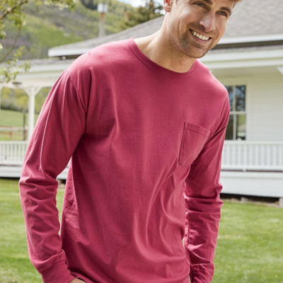 ComfortWash by Hanes Unisex Garment-Dyed Long Sleeve T-Shirt With a Pocket GDH250 Unisex Garment-Dyed Long Sleeve T-Shirt With a Pocket Thumbnail