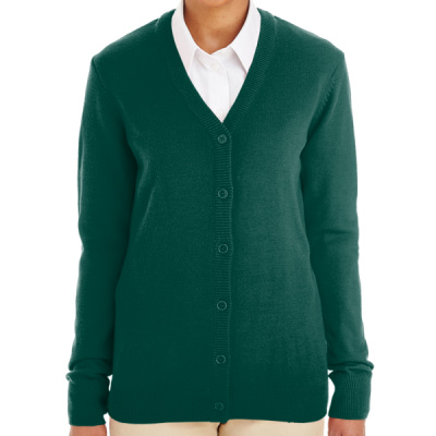 Harriton Ladies' Pilbloc™ V-Neck Button Cardigan Sweater M425W Ladies' Pilbloc™ V-Neck Button Cardigan Sweater Thumbnail