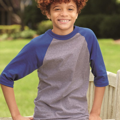 Augusta Sportswear Youth Three-Quarter Sleeve Baseball Jersey 4421 Youth Three-Quarter Sleeve Baseball Jersey Thumbnail