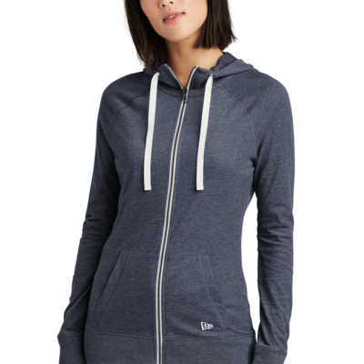 New Era Women's Sueded Cotton Blend Full Zip Hoodie LNEA122 Women's Sueded Cotton Blend Full Zip Hoodie Thumbnail