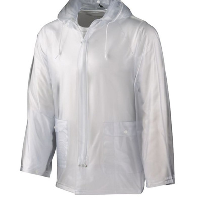 Men's Clear Hooded Rain Jacket Thumbnail