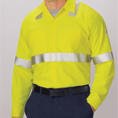 Bulwark Men's Tall High Visibility Long Sleeve Work Shirt SMW4T Men's Tall High Visibility Long Sleeve Work Shirt Thumbnail