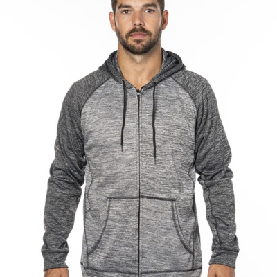 Burnside Men's Performance Raglan Full-Zip Sweatshirt 8660 Men's Performance Raglan Full-Zip Sweatshirt Thumbnail