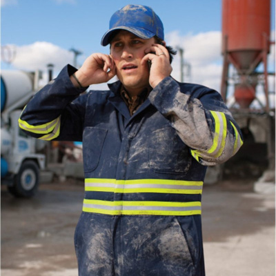Red Kap Men's Enhanced Visibility Action Back Coverall CT10EN Men's Enhanced Visibility Action Back Coverall Thumbnail