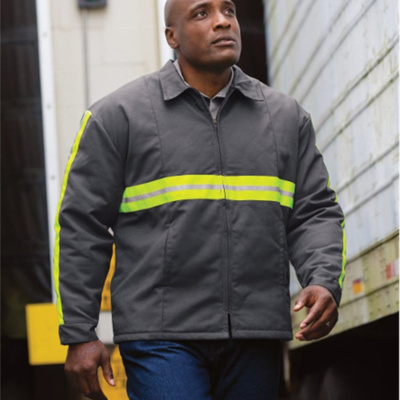 Red Kap Men's Enhanced Visibility Perma-Lined Panel Jacket JT50EN Men's Enhanced Visibility Perma-Lined Panel Jacket Thumbnail