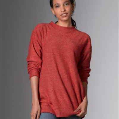 MV Sport Women's Terry Mock Neck Pullover W17131 Women's Terry Mock Neck Pullover Thumbnail
