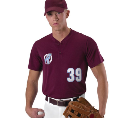 Alleson Athletic Youth Baseball Two Button Henley Jersey 522MMY Youth Baseball Two Button Henley Jersey Thumbnail