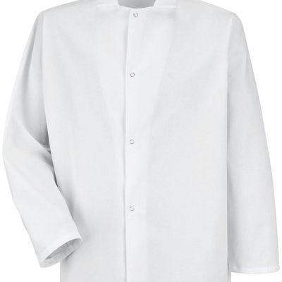 Men's Gripper-Front Short Butcher Coat Thumbnail