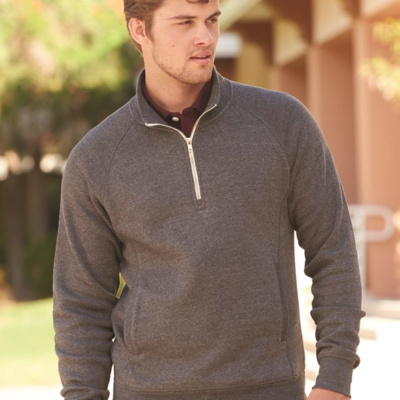 J. America Men's Triblend Quarter-Zip Sweatshirt 8869 Men's Triblend Quarter-Zip Sweatshirt Thumbnail