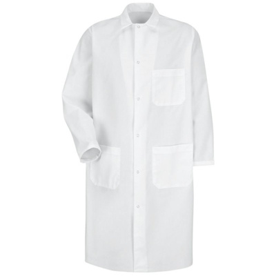 Red Kap Unisex Butcher Coat with Exterior Chest Pocket KS62 Unisex Butcher Coat with Exterior Chest Pocket Thumbnail