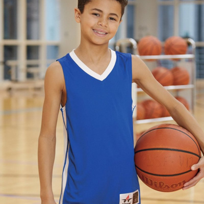 Alleson Athletic Youth Single Ply Basketball Jersey 538JY Youth Single Ply Basketball Jersey Thumbnail