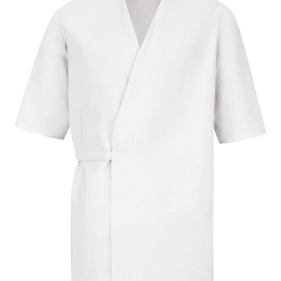 Men's Collarless Poplin Butcher Wrap Thumbnail