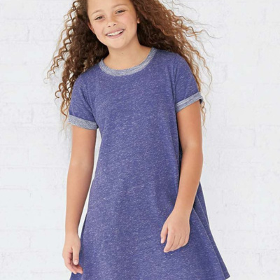 LAT Toddler Harborside Mélange French Terry Twirl Dress 2679 Toddler Harborside Mélange French Terry Twirl Dress Thumbnail