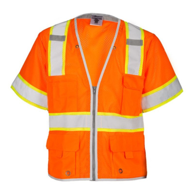 Kishigo Unisex Premium Brilliant Series® Heavy Duty Class 3 Vest 1550-1551 Unisex Premium Brilliant Series® Heavy Duty Class 3 Vest Thumbnail