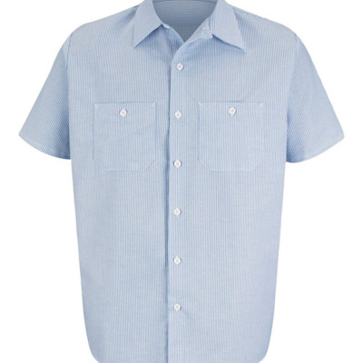 Men's Tall Industrial Stripe Work Shirt Thumbnail