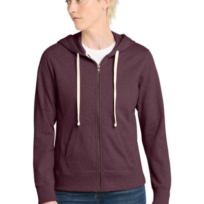 District Women's Re Fleece Full Zip Hoodie DT8103 Women's Re Fleece Full Zip Hoodie Thumbnail