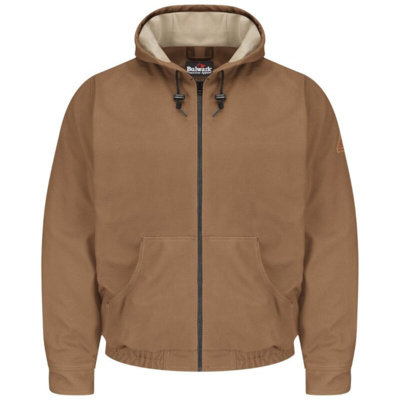 Bulwark Men's Tall Brown Duck Hooded Jacket - EXCEL FR® ComforTouch JLH4T Men's Tall Brown Duck Hooded Jacket - EXCEL FR® ComforTouch Thumbnail