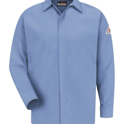 Bulwark Men's Tall Concealed-Gripper Pocketless Work Shirt SLS2T Men's Tall Concealed-Gripper Pocketless Work Shirt Thumbnail