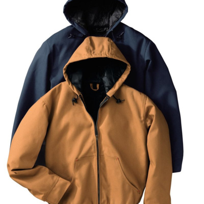 Red Kap Men's Blended Duck Zip-Front Hooded Jacket JD20 Men's Blended Duck Zip-Front Hooded Jacket Thumbnail