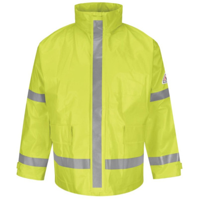 Bulwark Men's Hi-Visibility Flame-Resistant Rain Jacket JXN6 Men's Hi-Visibility Flame-Resistant Rain Jacket Thumbnail