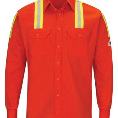 Bulwark Men's Tall Enhanced Visibility Long Sleeve Uniform Shirt SLATORT Men's Tall Enhanced Visibility Long Sleeve Uniform Shirt Thumbnail