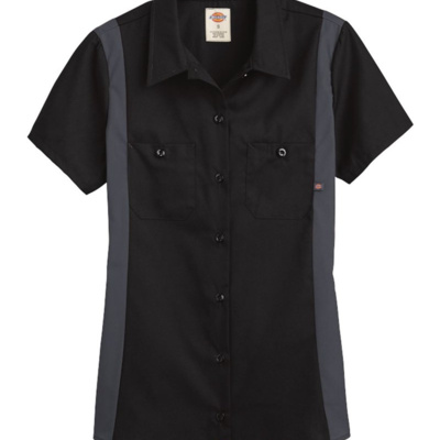 Women's Short Sleeve Industrial Colorblocked Shirt Thumbnail