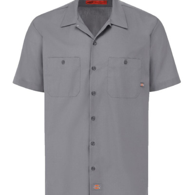 Men's Tall Industrial Short Sleeve Work Shirt Thumbnail