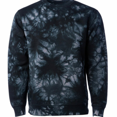 Independent Trading Co. Unisex Midweight Tie-Dyed Crewneck Sweatshirt PRM3500TD Unisex Midweight Tie-Dyed Crewneck Sweatshirt Thumbnail