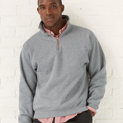 Super Sweats NuBlend® Quarter-Zip Cadet Collar Sweatshirt Thumbnail